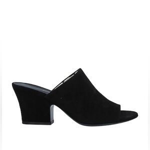 Salvatore Ferragamo black suede slides, sandals NEW in box